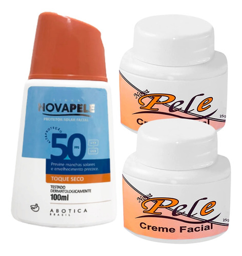 Nova Pele Creme Facial + Filtro Solar 50 Fps 