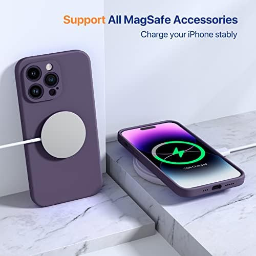 Capa Miracase Para iPhone 14 Pro Com Capa De Calça Roxa