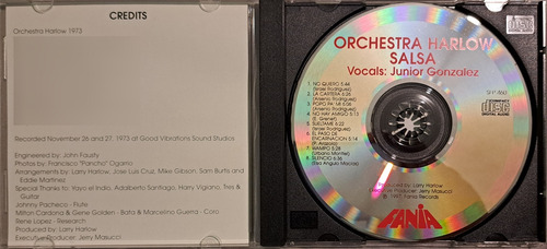 Orchestra Harlow - Salsa - Fania Records - Cd - 1997 (1974) Edición Limitada (Usado)