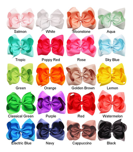 Ded 20 Lazos Para El Pelo De 8 Pulgadas Con Cinta De Grogrén