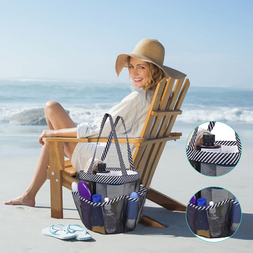 Bolsa De Playa N Beach Bags De Malla A Prueba De Arena Para