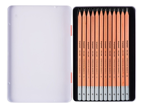 Lapices De Grafito En Lata Bruynzeel X 12 U