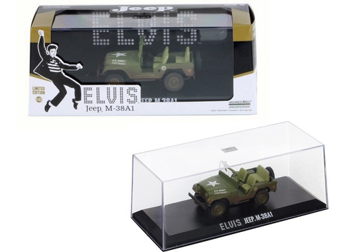 Imagen 2 de 5 de Elvis Presley Jeep M-38a1 Greenlight 1:43