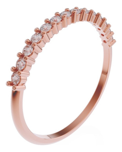 Churumbela Oro 10k Zirconias 1.5mm Z8192 Fonelli Rosa 8