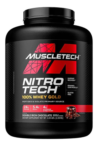 Nitro Tech 100% Whey Gold | 5 Lbs (2.26 Kg) | Muscletech