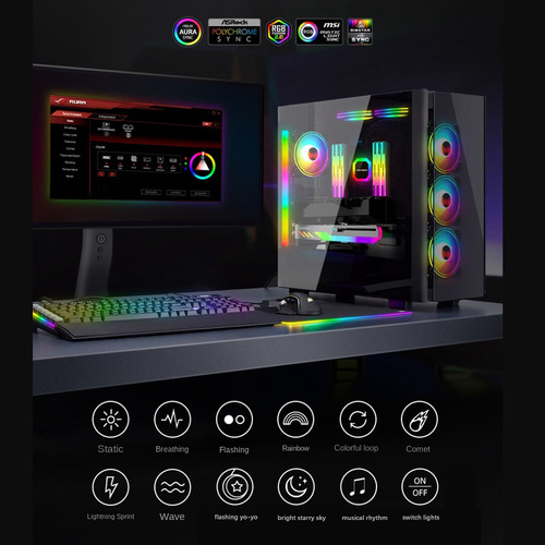 Soporte Para Tarjeta Gráfica Coolmoon Gt8 Argb Computer Shen