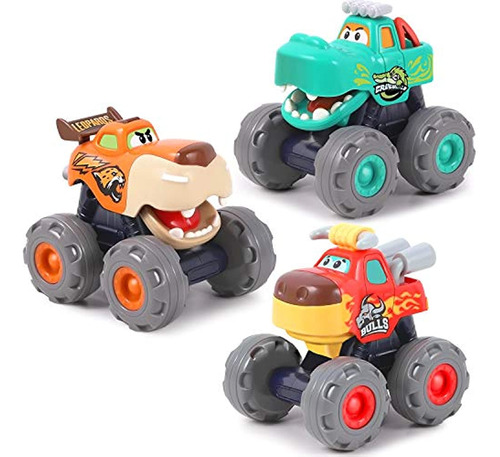 Iplay, Ilearn Monster Trucks Toy Para Niño, Big Play Foot Ve