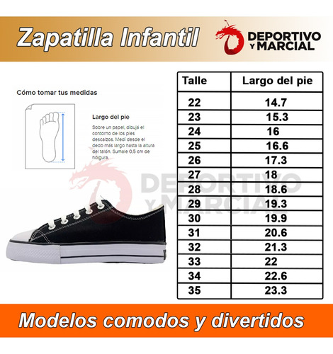 Imagen 6 de 10 de Zapatillas Pampero Infantil Lona Urbana Colegial Niño Niña