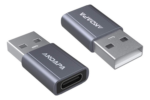 2 Adaptadores De Usb C Hembra A Usb A Macho 