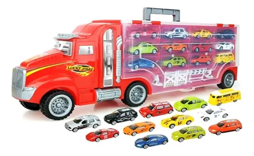 Camion de juguete con autitos sale