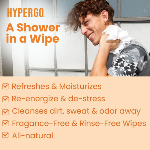 Hypergo Toallitas Frescas Para Limpieza Corporal Y Facial