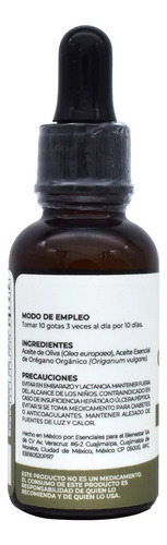 Aceite De Orégano Orgánico 30ml Arbora