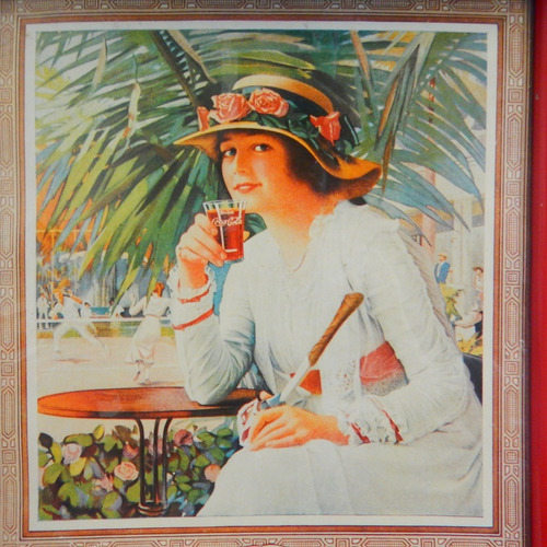 Imagen 2 de 6 de Cocacola Poster Publicitario Antiguo, Original #4 Dama Antig