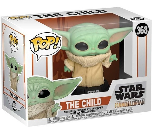 Boneco Funko Pop Baby Yoda Child 368 Star Wars Mandalorian