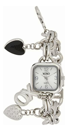 Xoxo Xo7026 Reloj Plateado Con Brazalete De Dijes, Para