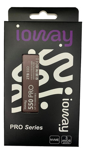 Ssd 2tb M.2 Nvme Gen4 5000mb/s Ioway Preto