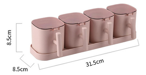 Clm Caja De Especias Botella De Condimentos Vinagrera Rosa B