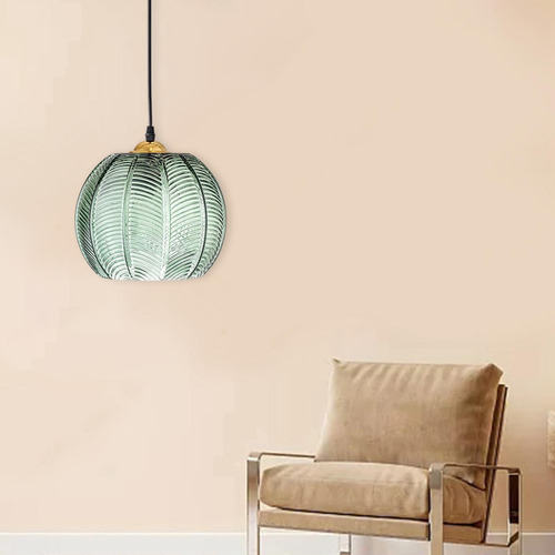 Lámpara Colgante De Cristal Moderna Pantalla 15cm