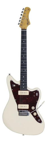 Guitarra eléctrica Tagima TW Series TW-61 juaguar de álamo 1986 vintage white con diapasón de madera técnica