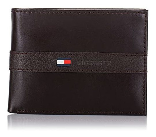 Tommy Hilfiger Billetera De Cuero Para Hombre, Delgada, Eleg