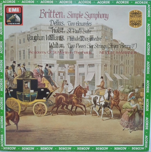 Britten: Symple Symphony  Neville Marriner Lp España