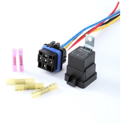 Auto Relay -pin Amp 5 Dc Waterproof With Harness Heavy