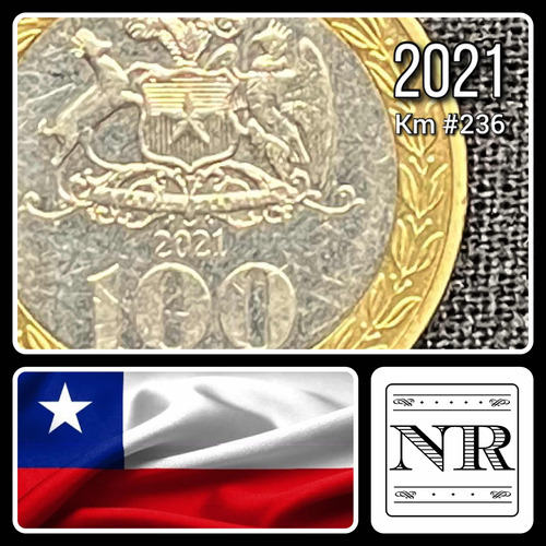 Chile - 100 Pesos - Año 2021 - Km #236 - Mapuche - Bimetalic