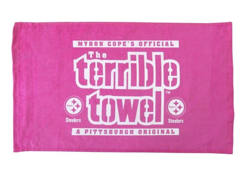 Pittsburgh Steelers Toalla Terrible Pink Logo