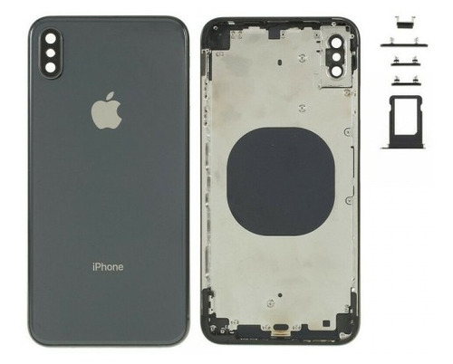 Repuesto Chasis Tapa Trasera iPhone XS (negro)