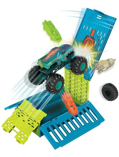 Caja amortiguadora Mattel Mega-Wrex Monster Trucks de Hot Wheels