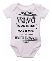 Comprar Body Bebê Luxo Vovô É Tudo Igual Mas O Meu É Mais Legal Avô