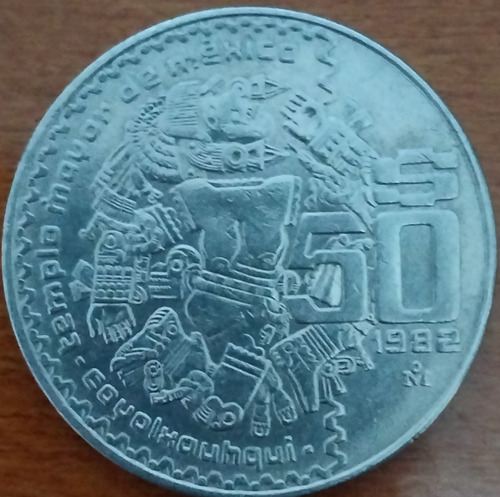 Moneda De 50 Pesos De 1982 Coyolxauhqui