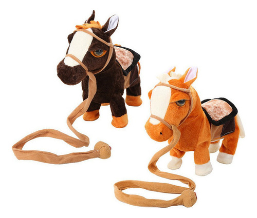 Um Brinquedo De Pelúcia De Pônei Elétrico, Cavalo Simulado 1