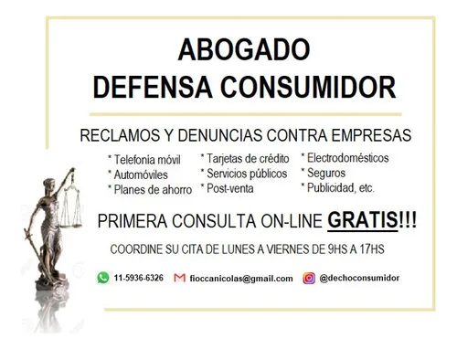 Abogado Defensa De Consumidor