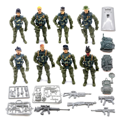 Figuras De Acción Guaishou Paquete De 8 Soldados 10 Cm