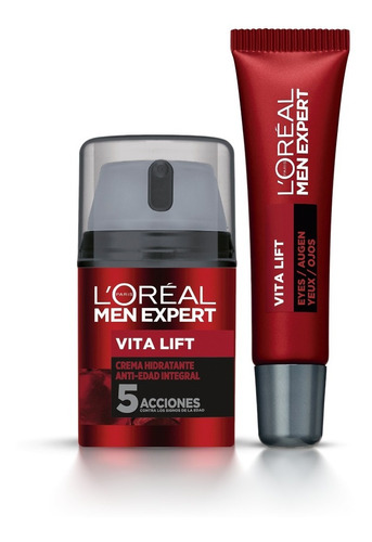 Kit X 2 Expert L'oréal Vita Lift Men Anti-edad