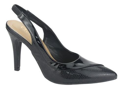 Zapato Chalada Mujer Clora-61 Negro Casual