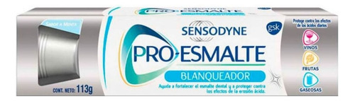 Sensodyne Pro Esmalte Blanqueador Crema Dental 113 G