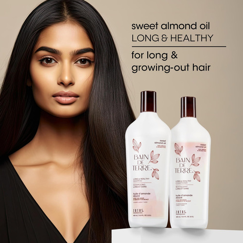 Shampoo Bain Long And Healthy Com Óleo De Amêndoa Doce