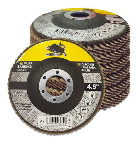 Imagen 1 de 4 de 10 Disco Lija Traslapado Flap Madera P60 115mm 13600rpm