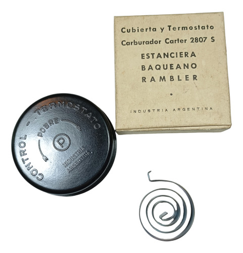 Termostato Y Cubierta Carburador Carter 2807s Estanciera Wcd