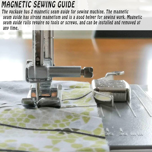 Paquete De 4 Guías Magnéticas Costuras + 2 Reglas De ...