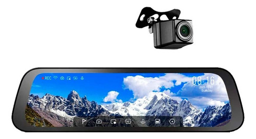 Camara Dvr + Retrovisor Xiaomi 70mai Dash Cam +  Backup Cam