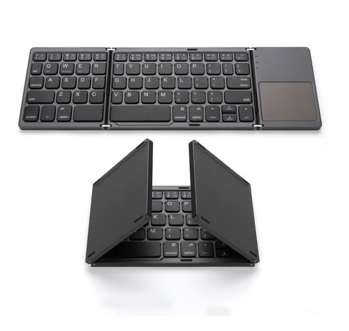 Mini Teclado Bluetooth Recargable Touchpad Plegable - Slim