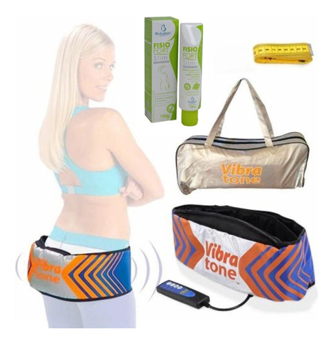 Cinta Massageadora Vibratone Abdominal Perder Barriga Gel  