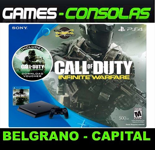 Consola Ps4 Slim 500 Gb + Juego Playstation -  Belgrano