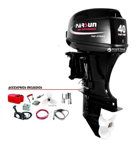 Motor Fuera De Borda Parsun 40hp 2t Electrico Corto Sin Trim