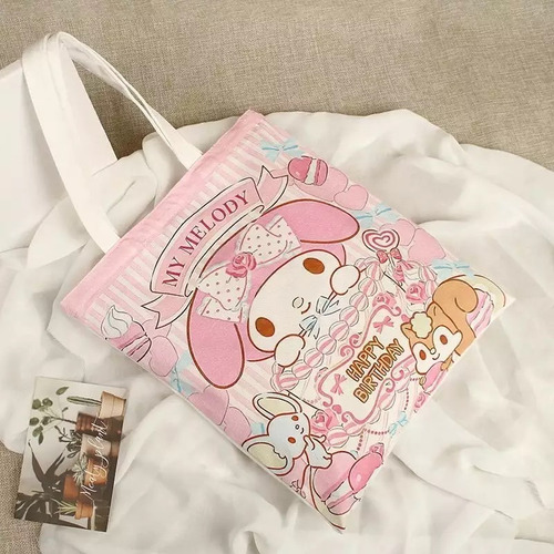 Bolsa Importada My Melody O Cinnamoroll Lona Gruesa