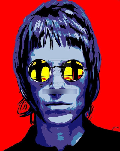 Vinilo Decorativo 40x60cm Liam Gallagher Oasis Beady Eye M2