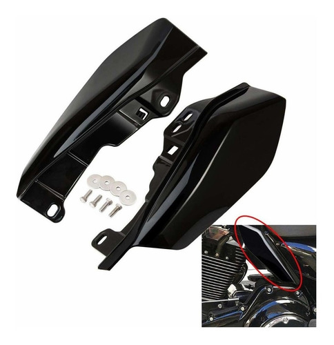 Pbymt Deflector De Aire De Marco Medio Compatible Con Harley